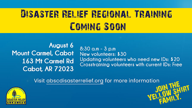 Disaster Relief Regional Training at Mt. Carmel