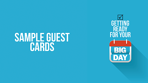 Sample Guest Cards